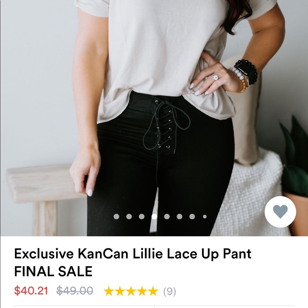Brand New With Tags lace up Kancan pants